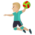 🤾🏼‍♂️ man playing handball: medium-light skin tone display on JoyPixels